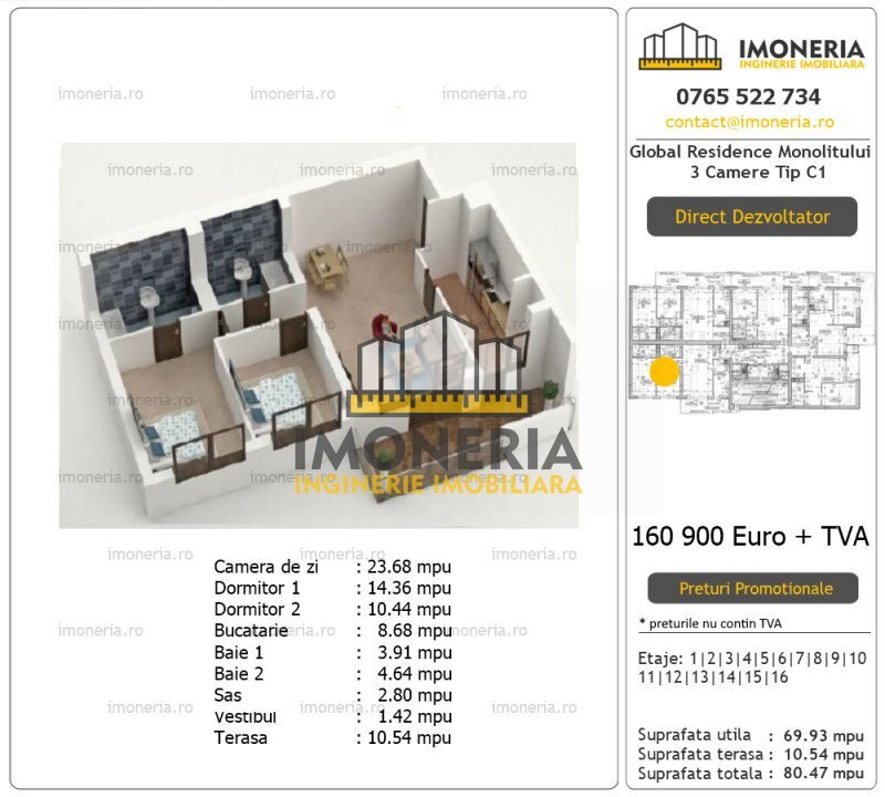 Mihai Bravu Finalizat  Ultima unitate disponibila  metrou Mihai Bravu la 200m Comision 0%